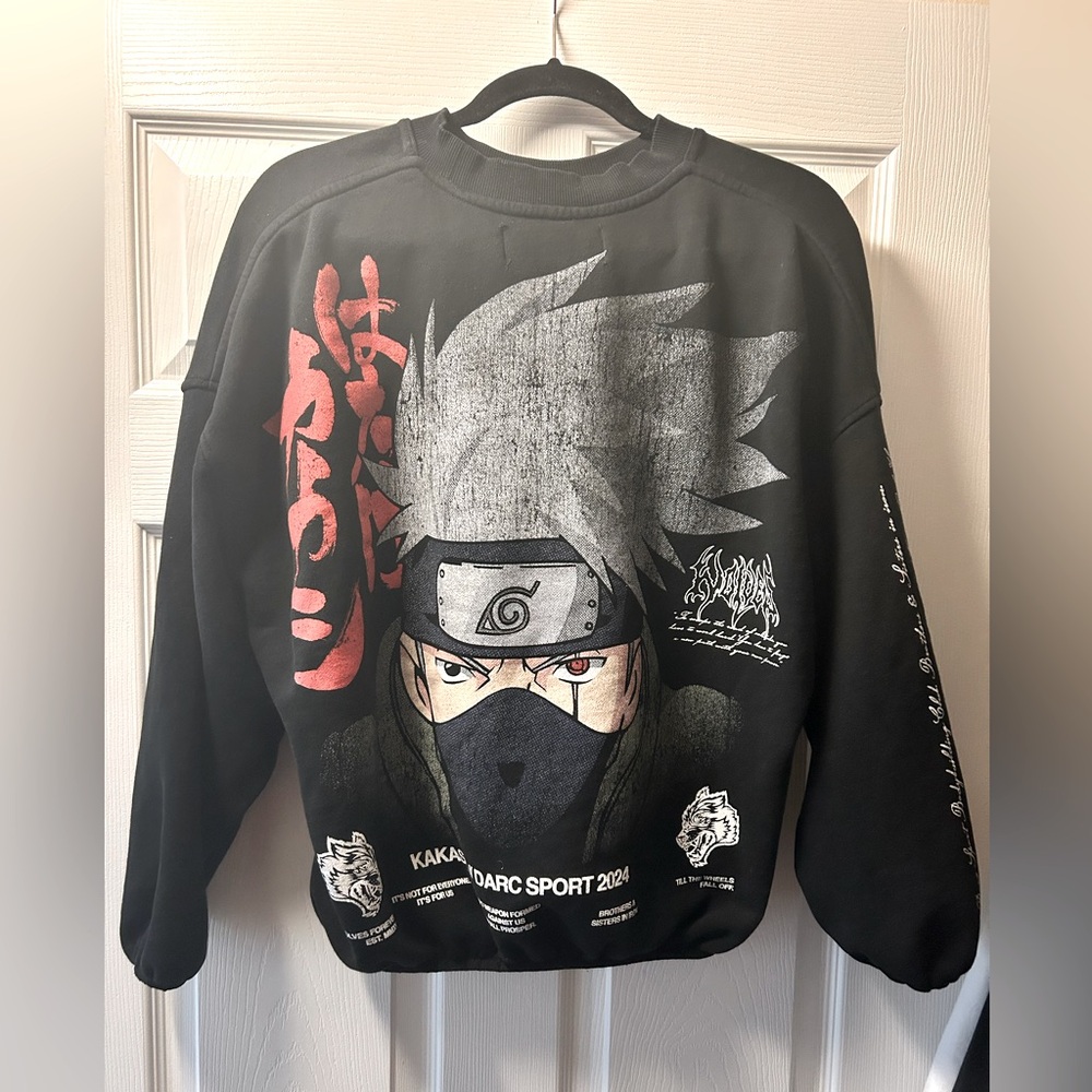 Ninja World She S. Hall Crewneck. From their Naruto Believe Chapter 2 drop.